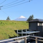 バルコニーから富士山が見えます