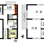 ４ＬＤＫ+納戸　室内リフォーム済(間取)