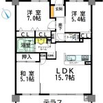３ＬＤＫ　全居室収納あります(間取)