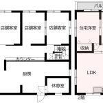 北東角地　129坪の敷地　(間取)
