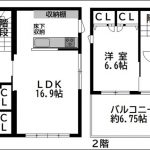 ４ＬＤＫ　ルーフバルコニー付（約6.7帖）(間取)