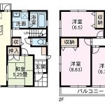 4ＬＤＫ+ＷＩＣ+ウッドデッキ　リフォーム済(間取)