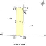 間口4.9ｍ　奥行（西側）18.9ｍ（東側）17.2ｍ）